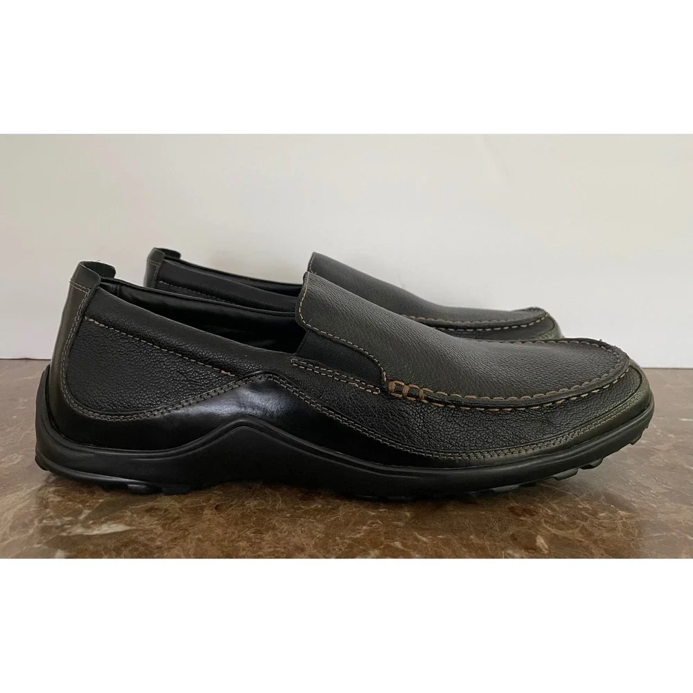 Cole Haan Mens Tucker Venetian Driver Loafers Black Leather Slip On C03557 12 M
